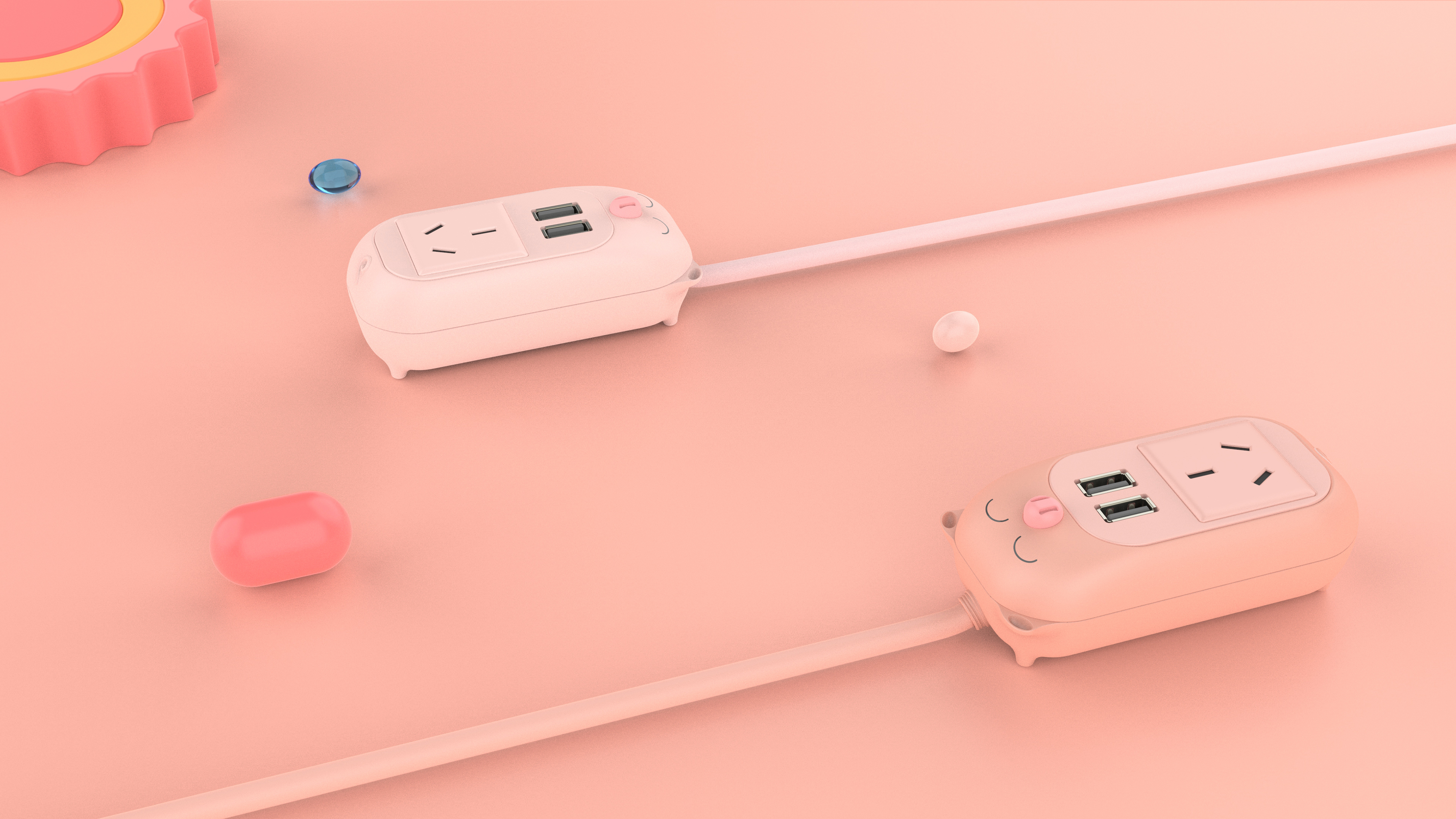 Row and insert，Children's socket，