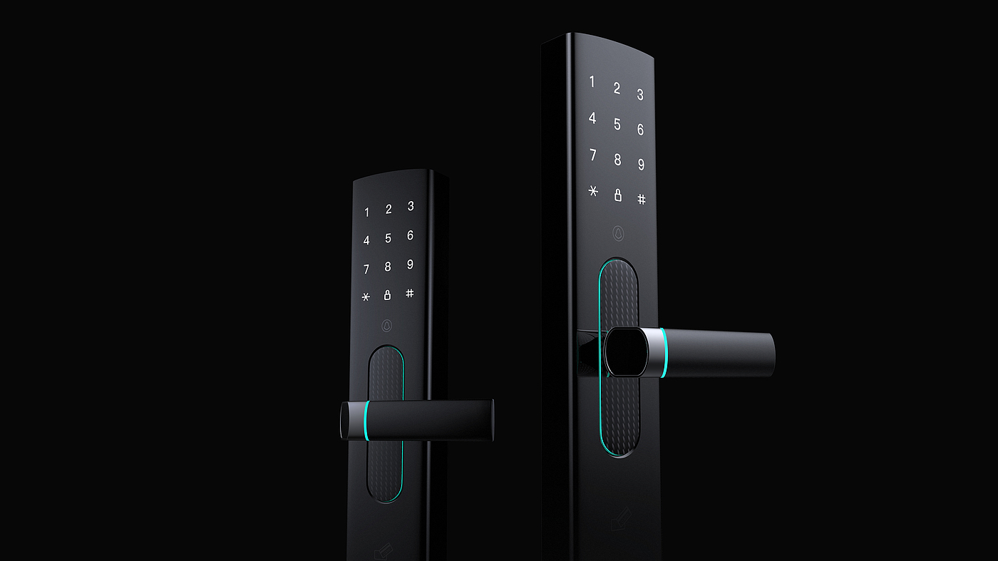 Intelligent door lock，industrial design，product design，