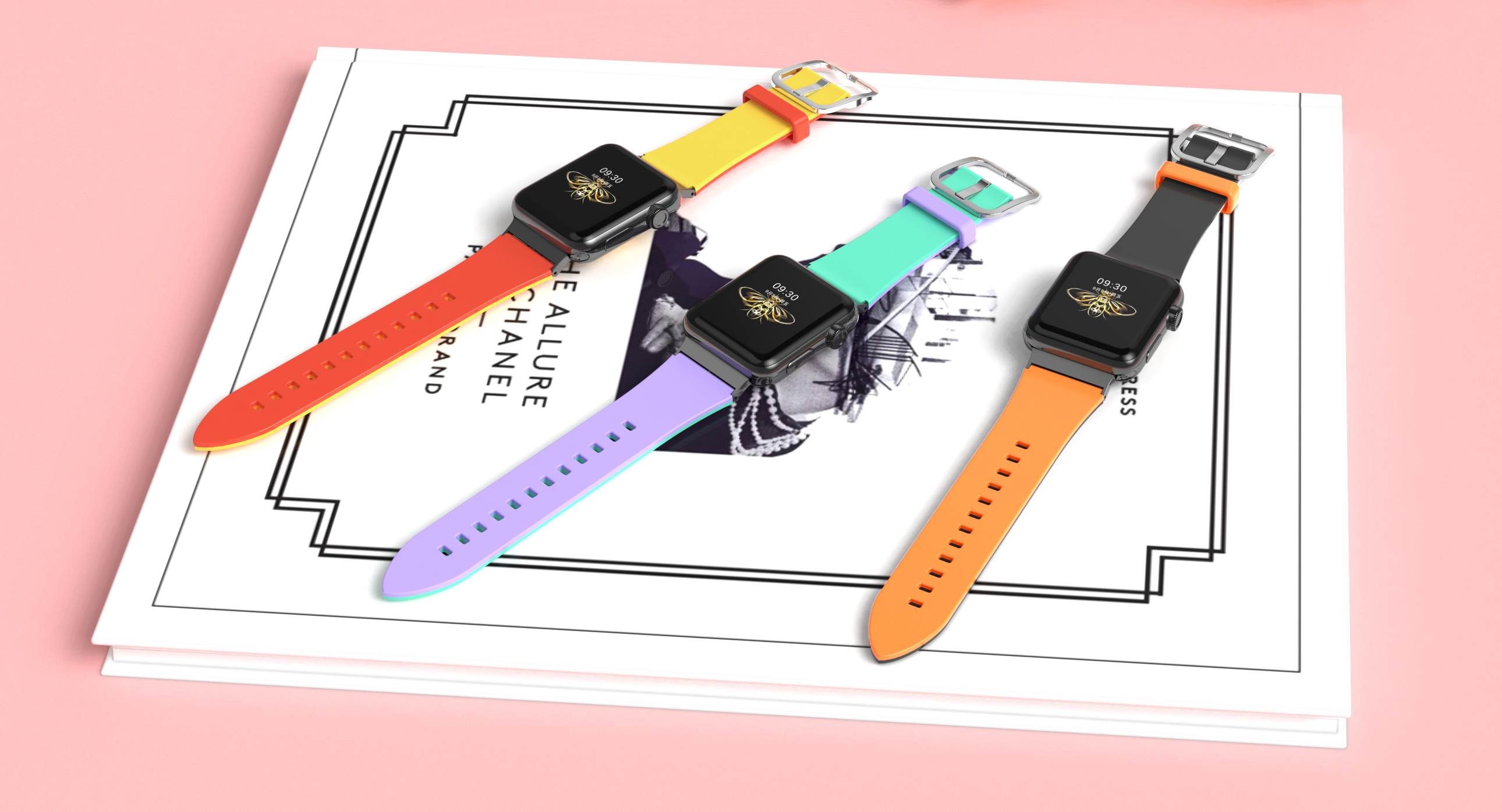 Watch strap，rotate，