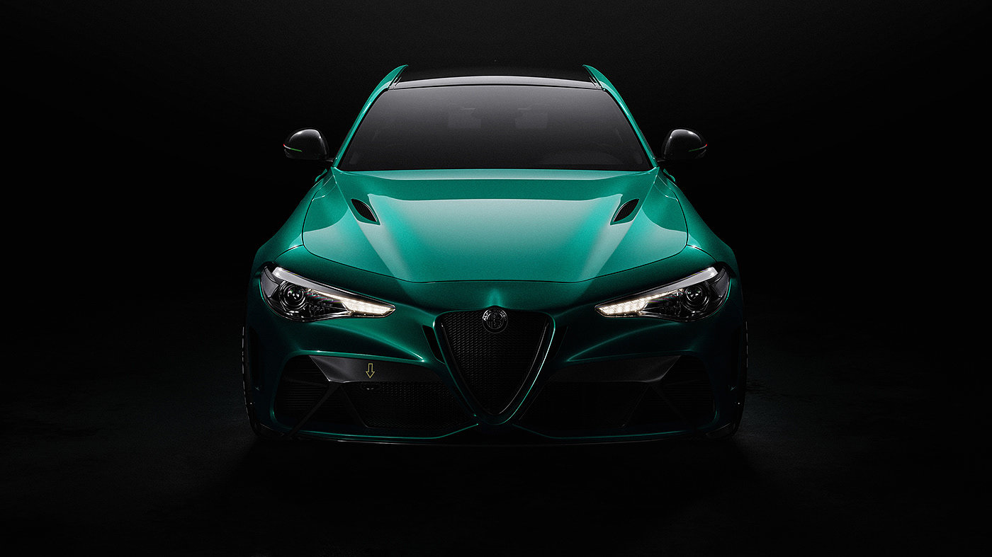 vehicle，industrial design，green，alfa romeo ，