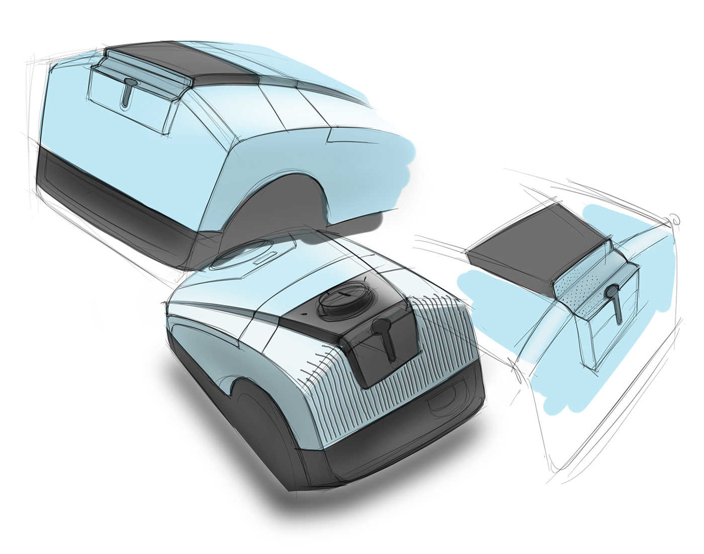 Hand drawn，product design，industrial design，