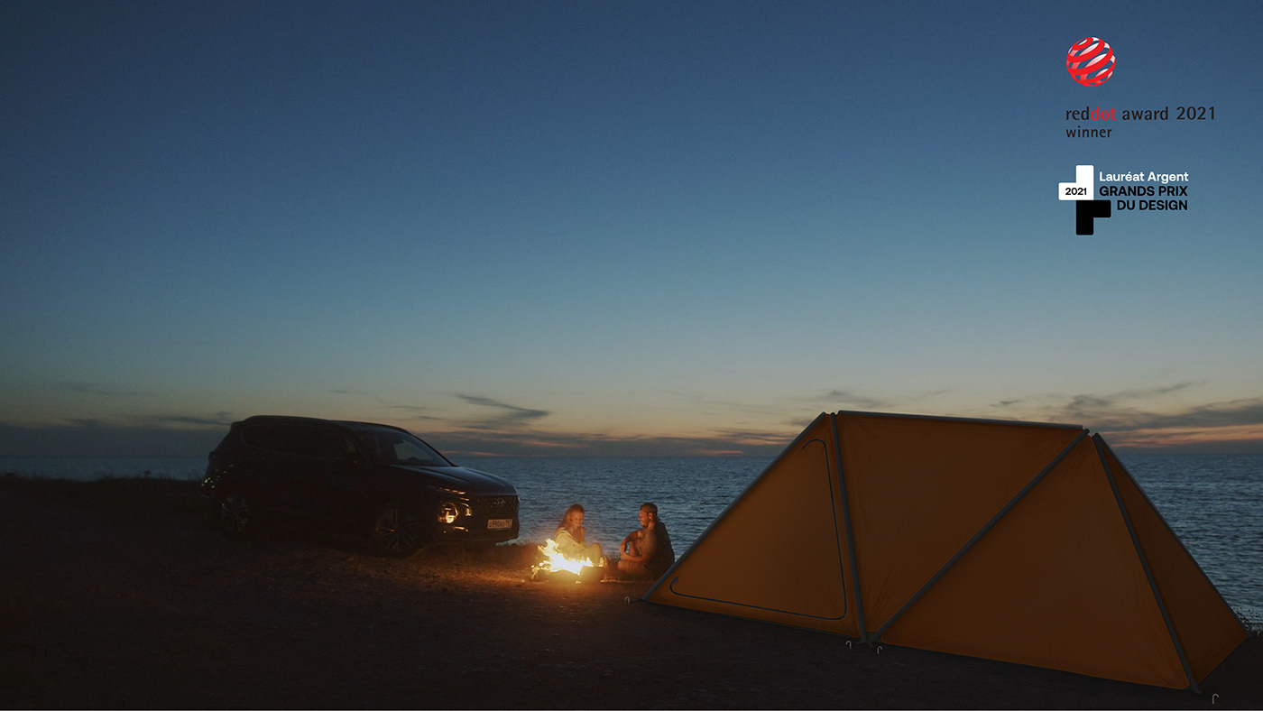 outdoors，Tent design，industrial design，