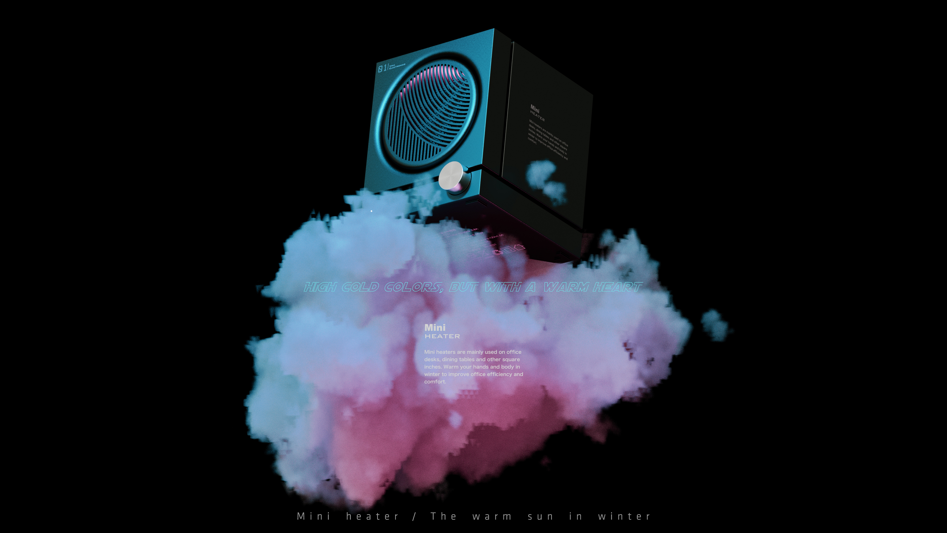 Air heater，Mini，Household appliances，air，intelligence，gift，Simple design，Fan，