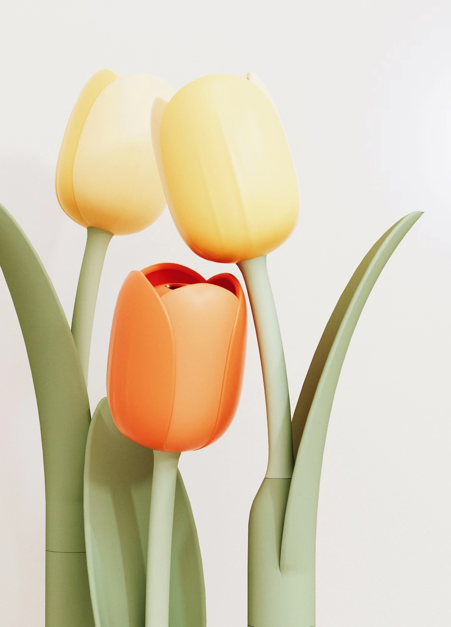 Projection lamp，tulips，cloud，rainbow，Kaleidoscope，