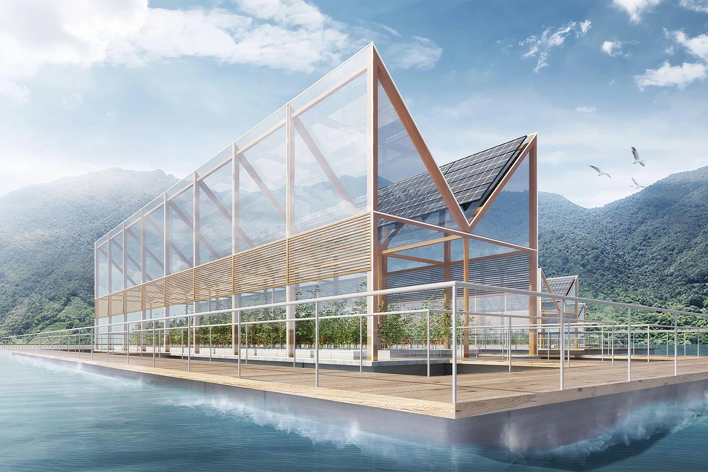 Floating farm，Agricultural nutrients，marine environment，"Green ocean"，innovate，sustainable，building structure，