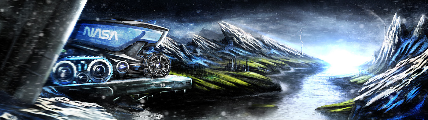 Sense of science and technology，vehicle，science fiction，conceptual design，