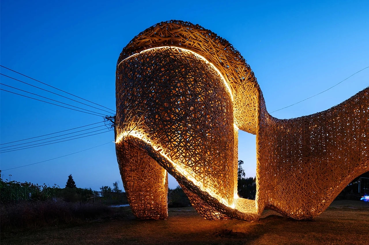 Interaction center，Scenery，Rural landscape，rural，Rural architecture，Bamboo Pavilion，LIN Architecture，Interactive design，