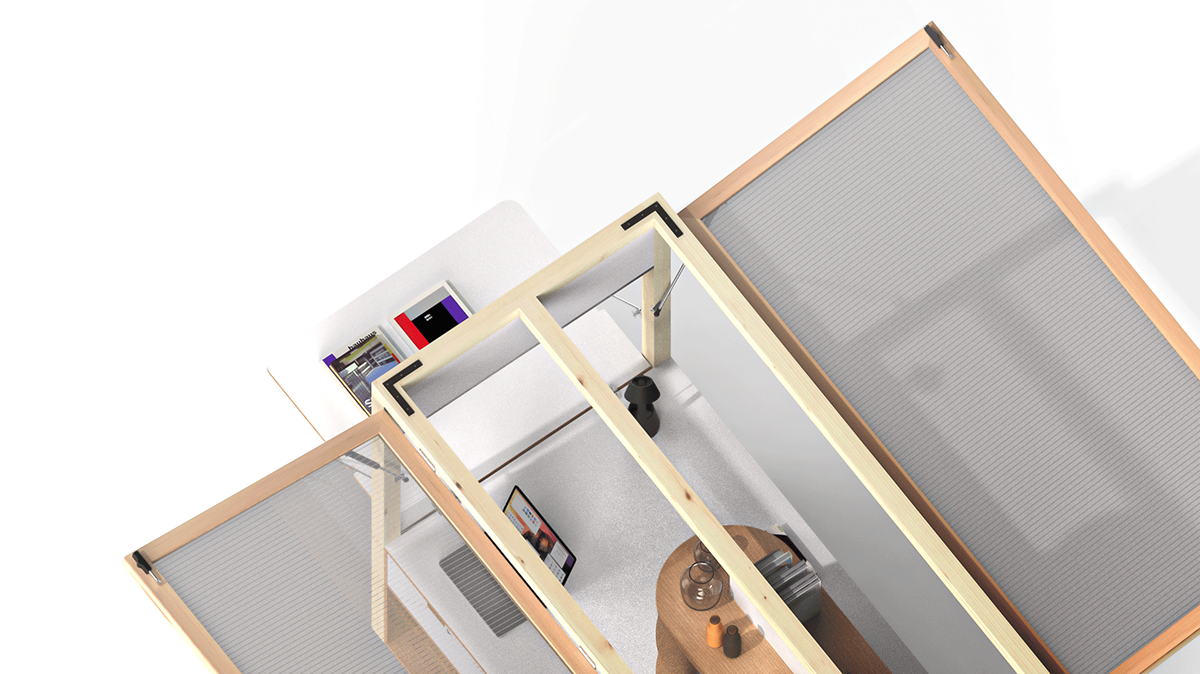 furniture design ，Shopping Cart，Portable，