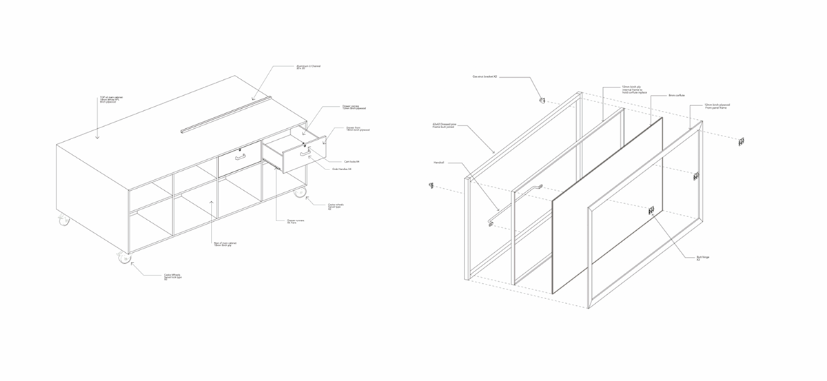 furniture design ，Shopping Cart，Portable，