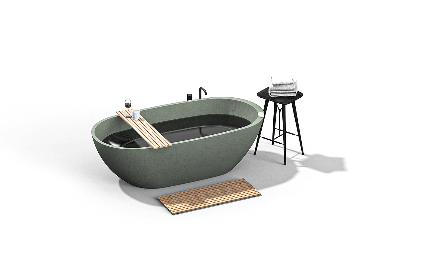 Barnaby Ward，Concrete bathtub，Concrete design，Repeatable manufacturing，glass fibre，Fusion 360，Detail design，