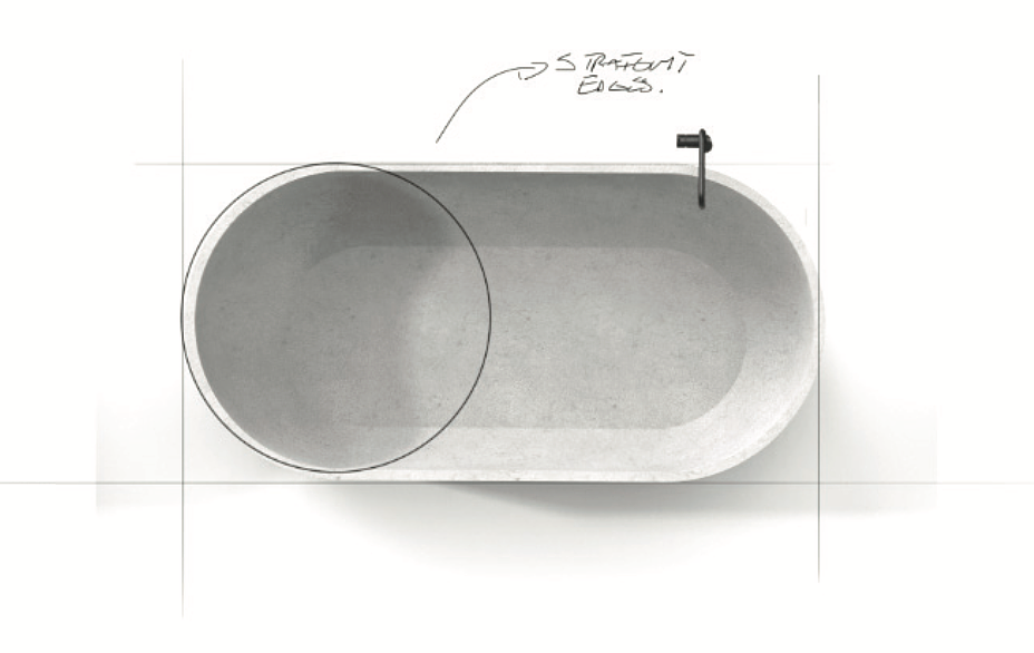 Barnaby Ward，Concrete bathtub，Concrete design，Repeatable manufacturing，glass fibre，Fusion 360，Detail design，