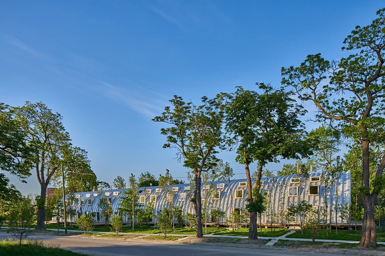 Modular design，Caterpillar，Modular housing，Quonset cottage，Convenient assembly，