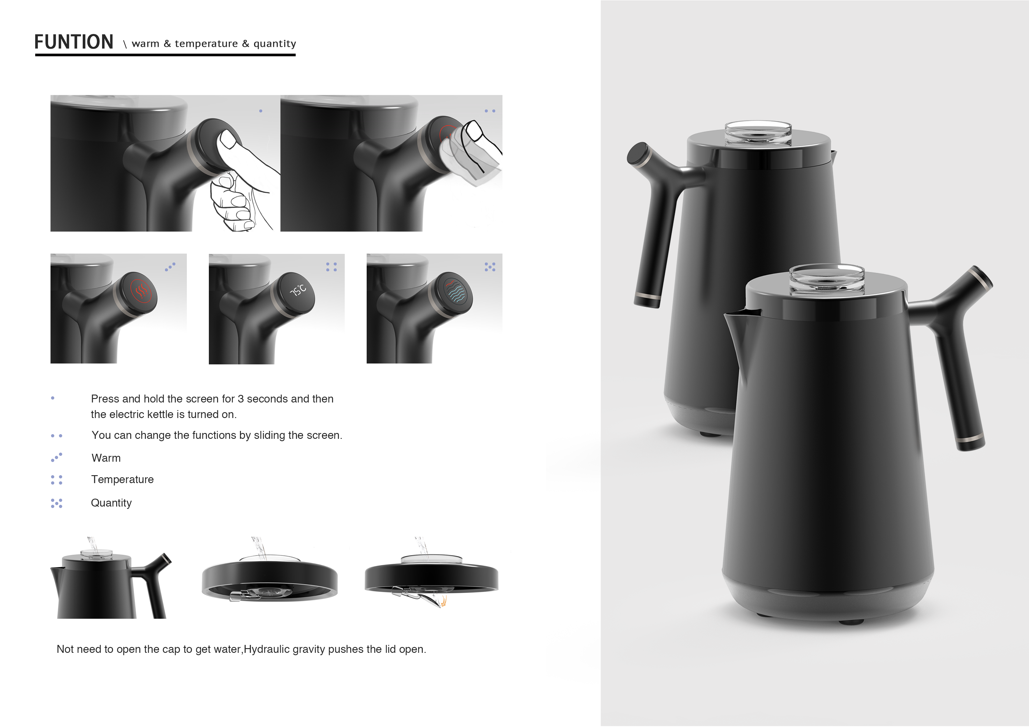 Intelligent electric kettle，