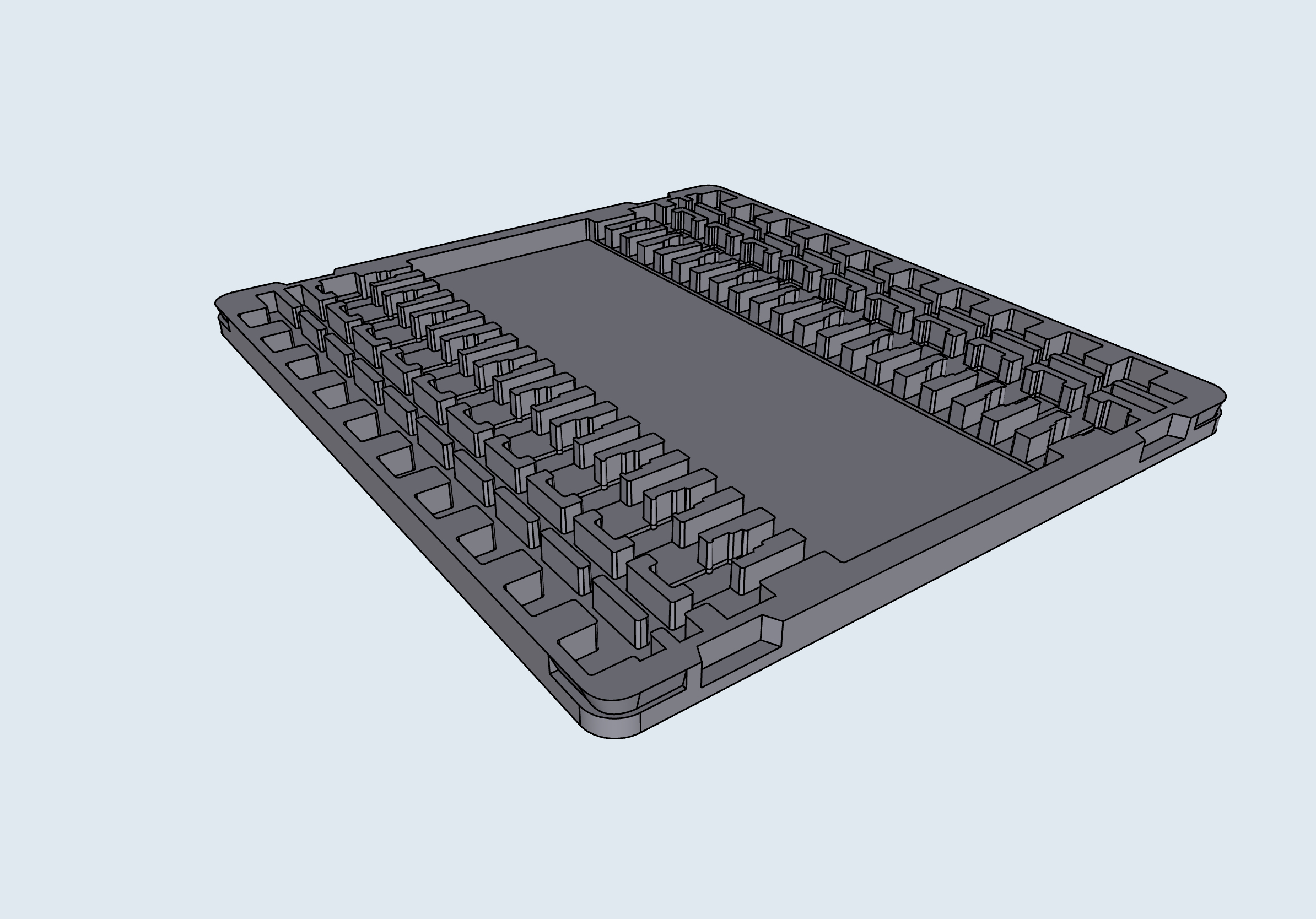 Industrial modeling mold design hardware accessories blister design，