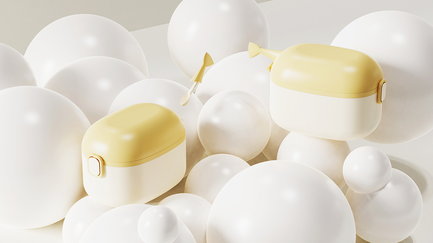 The milk powder pot，Maternal and infant products，Housewear & Furnishings，Daily Necessities，articles for daily use，Appearance design，Creative design，product design，