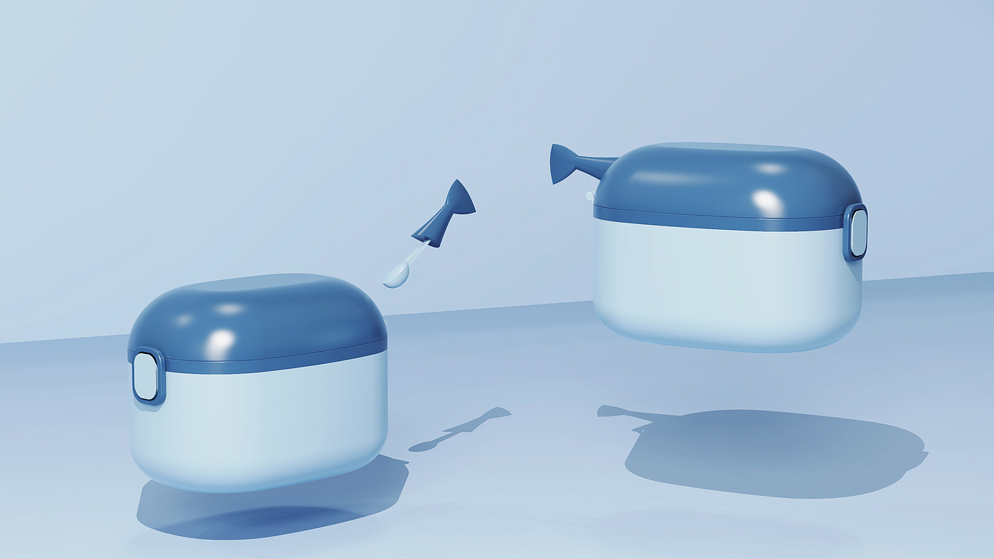 The milk powder pot，Maternal and infant products，Housewear & Furnishings，Daily Necessities，articles for daily use，Appearance design，Creative design，product design，