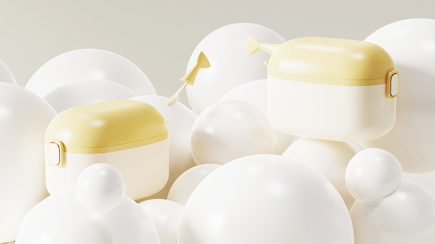 The milk powder pot，Maternal and infant products，Housewear & Furnishings，Daily Necessities，articles for daily use，Appearance design，Creative design，product design，