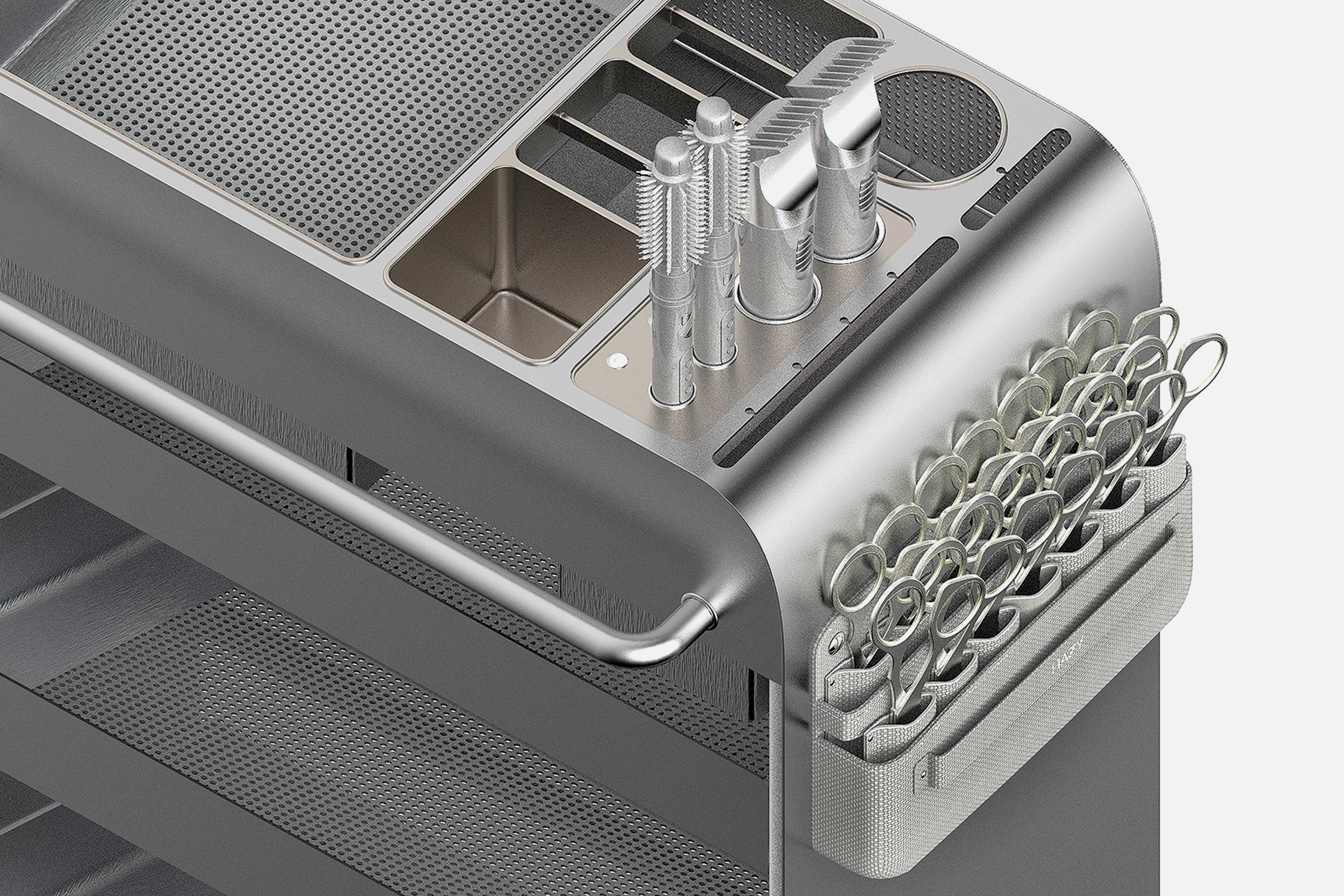 Multifunctional wireless trolley，HAZY，furniture，2021 red dot design concept award，