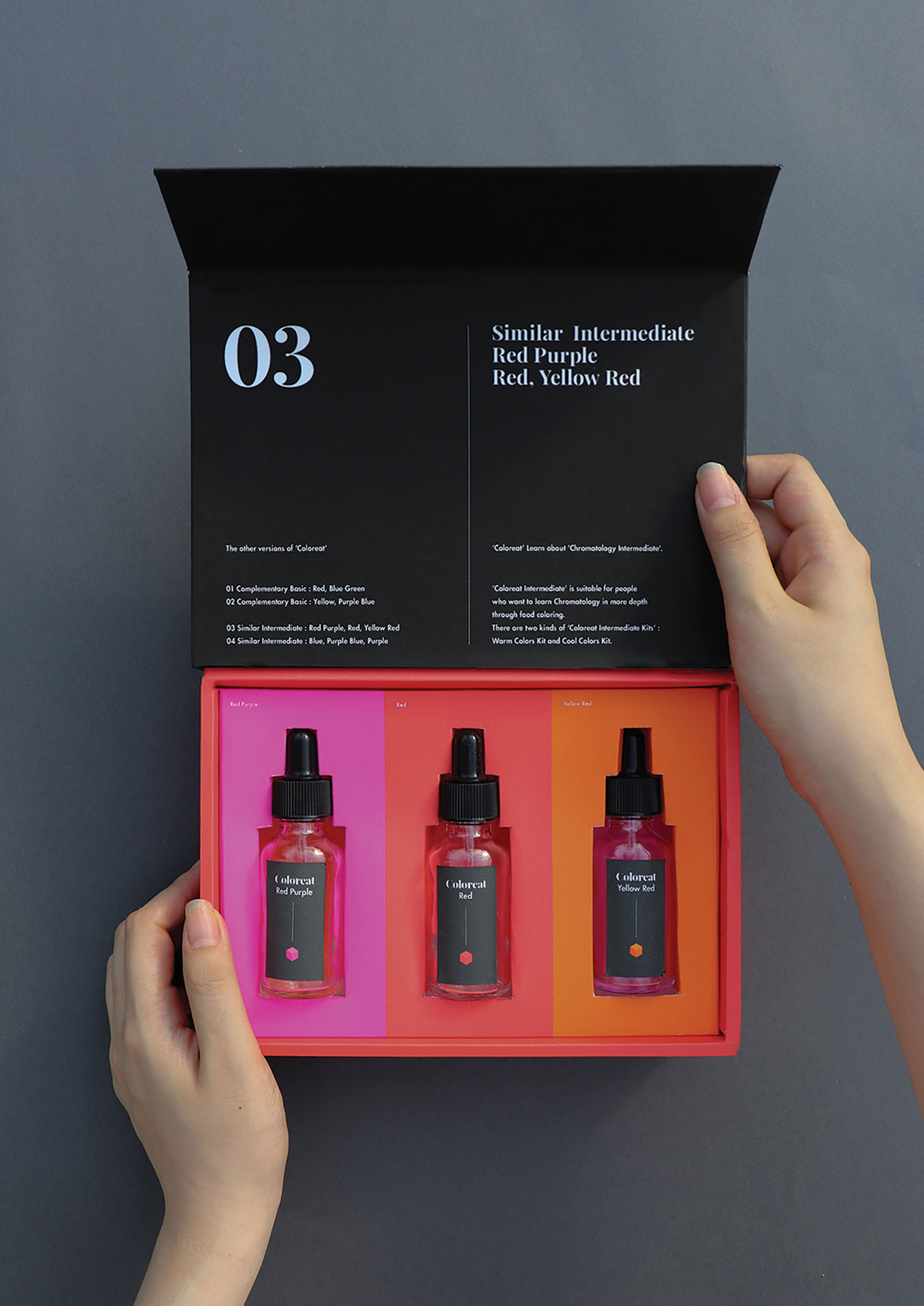 Coloreat，Colored food packaging，packing design，2021 red dot design concept award，