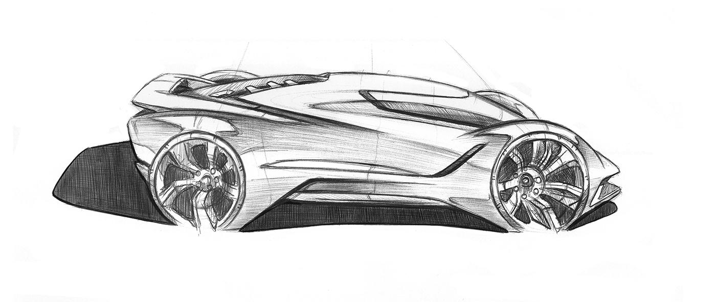 Hand drawn，draft，automobile，locomotive，