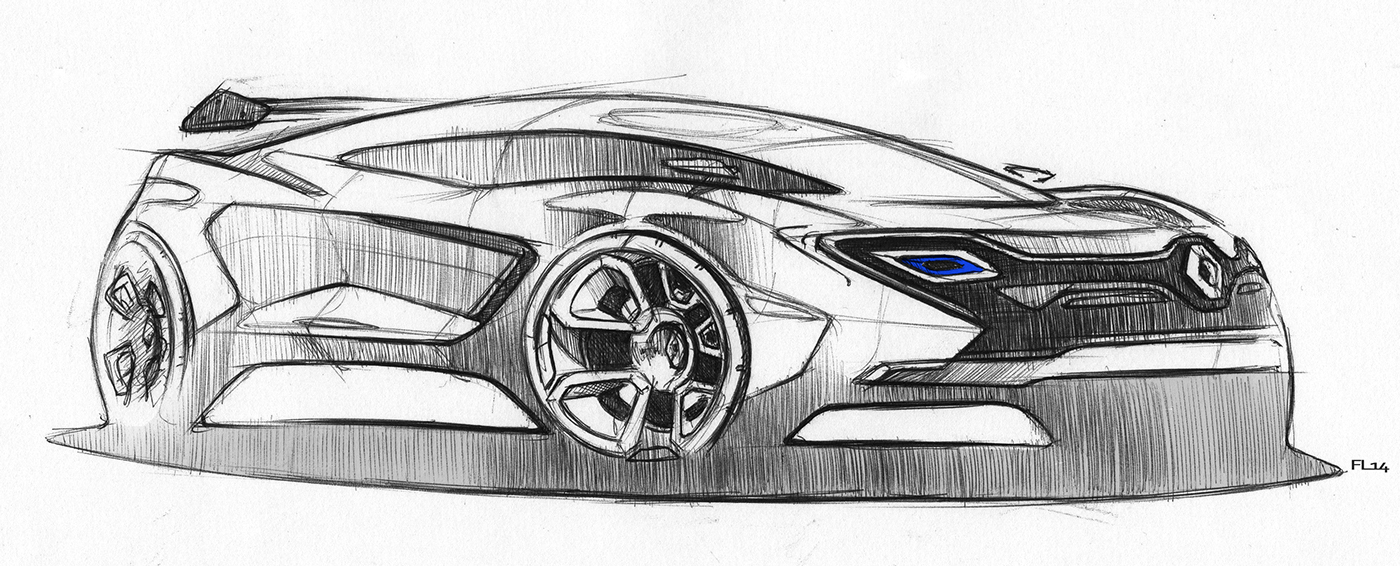 Hand drawn，draft，automobile，locomotive，