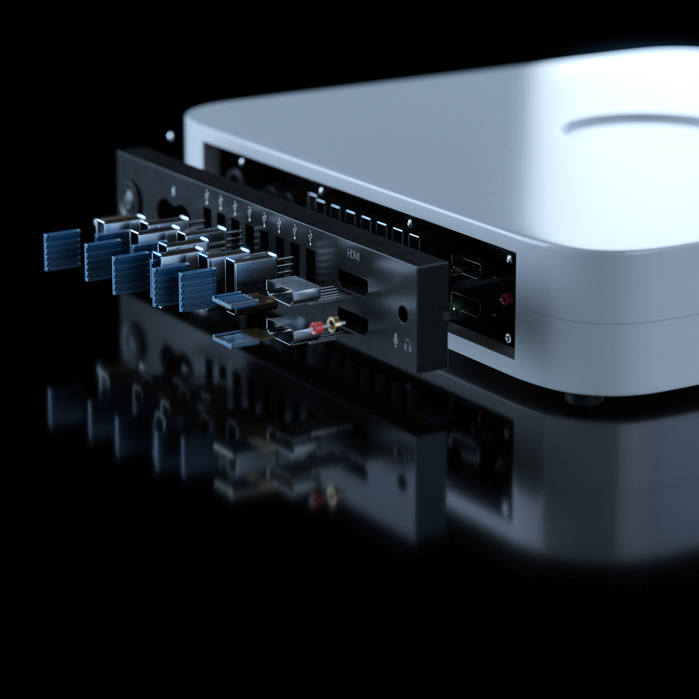 Render，3D modeling，cgi，HDD multifunction hard disk，science and technology，Toshiba，