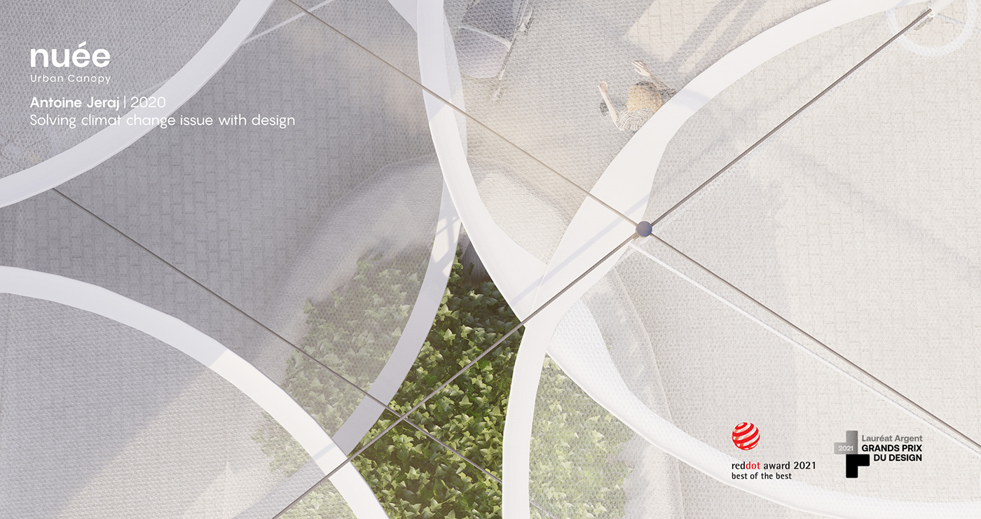 cloud，environmental design，Microclimate，Suspension device，Urban cooling，