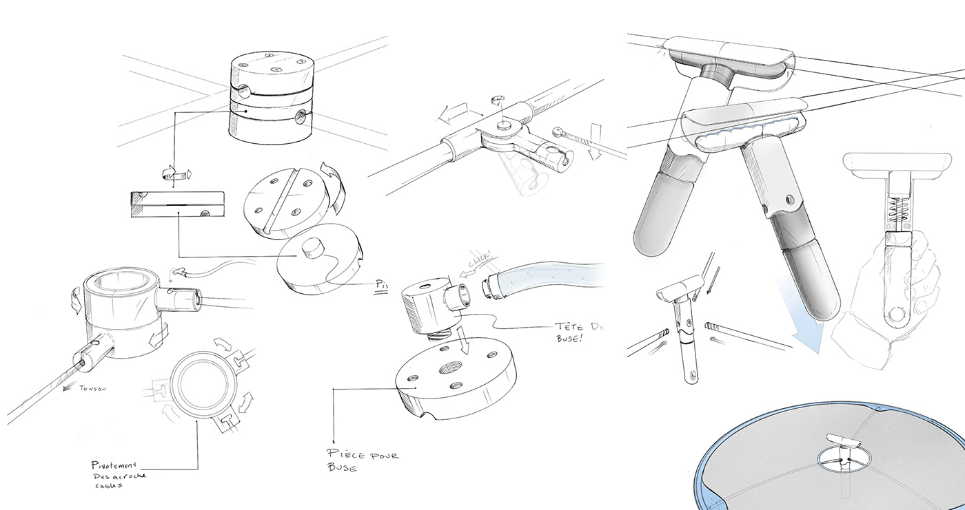 cloud，environmental design，Microclimate，Suspension device，Urban cooling，