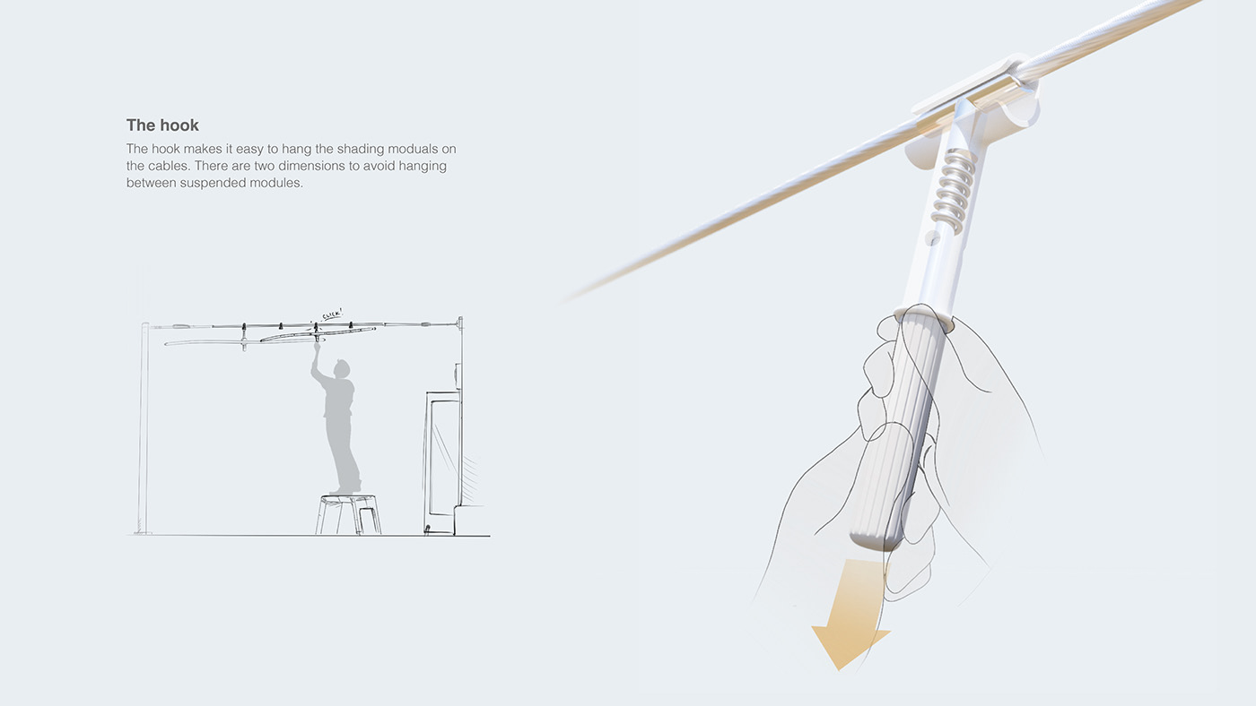 cloud，environmental design，Microclimate，Suspension device，Urban cooling，