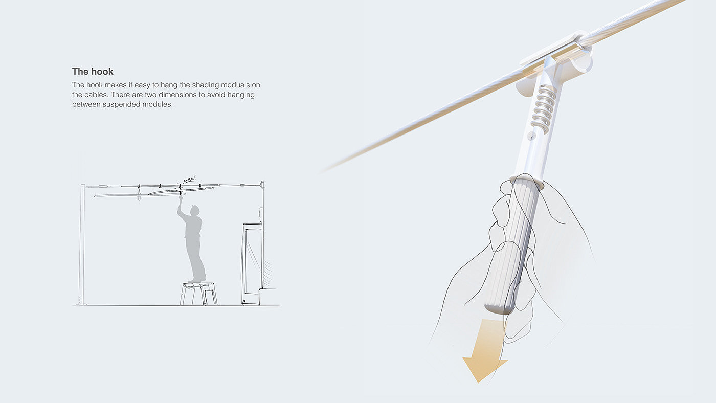 cloud，environmental design，Microclimate，Suspension device，Urban cooling，