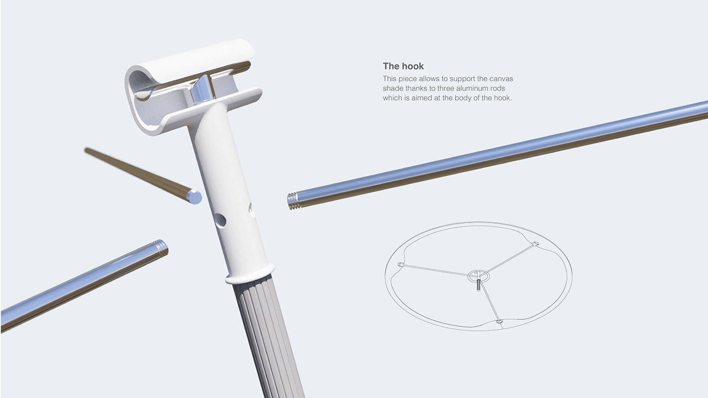 cloud，environmental design，Microclimate，Suspension device，Urban cooling，