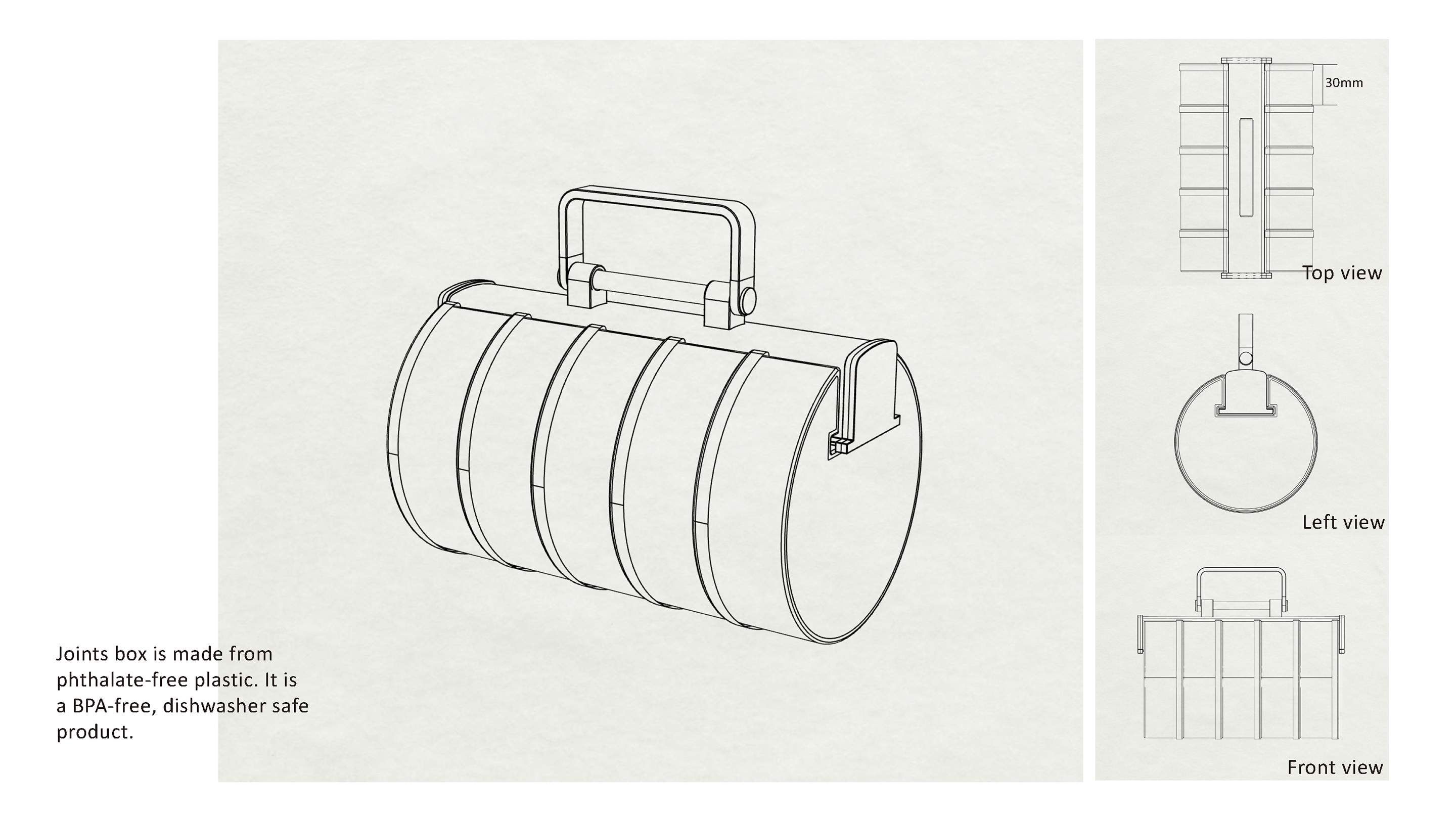 Lunch box，children，Mortise and tenon，