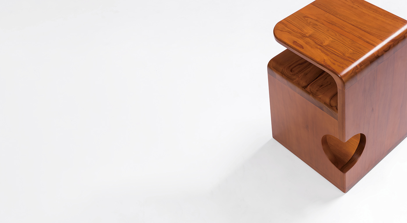 Right angle side table，Table，Wooden crafts，indoor，