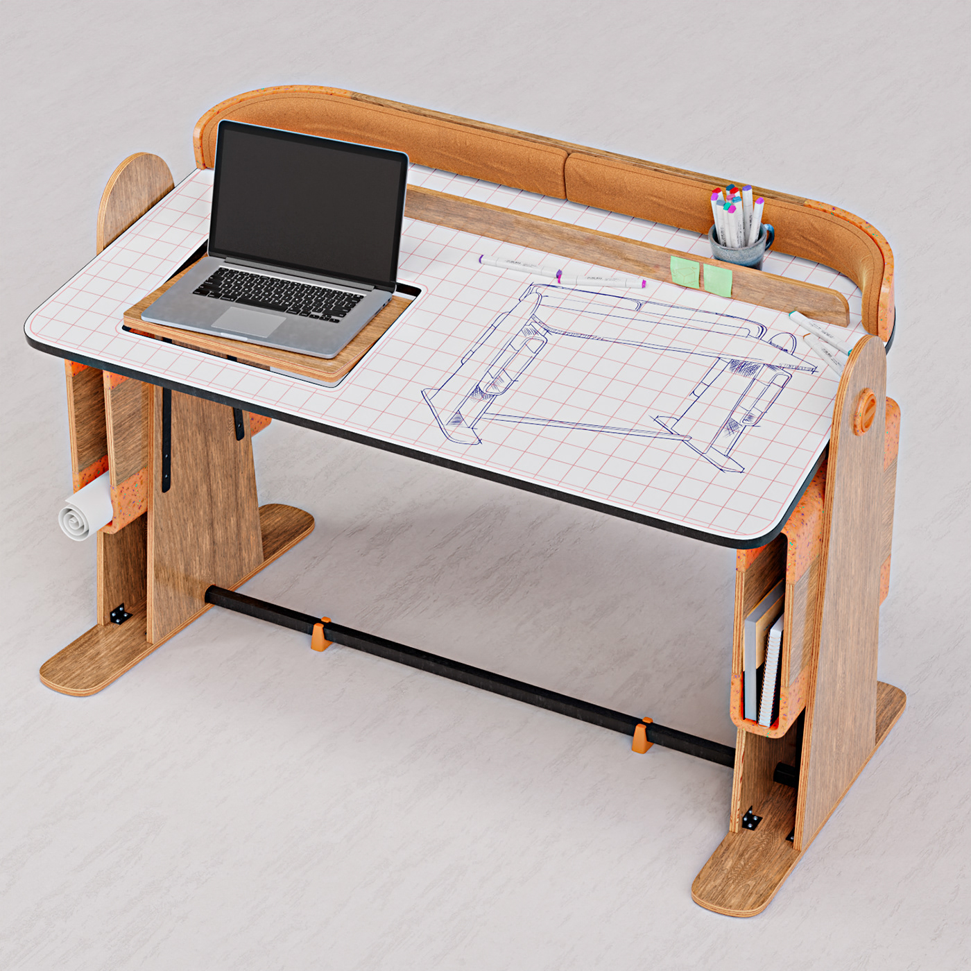 desk，Home desk，Whiteboard，