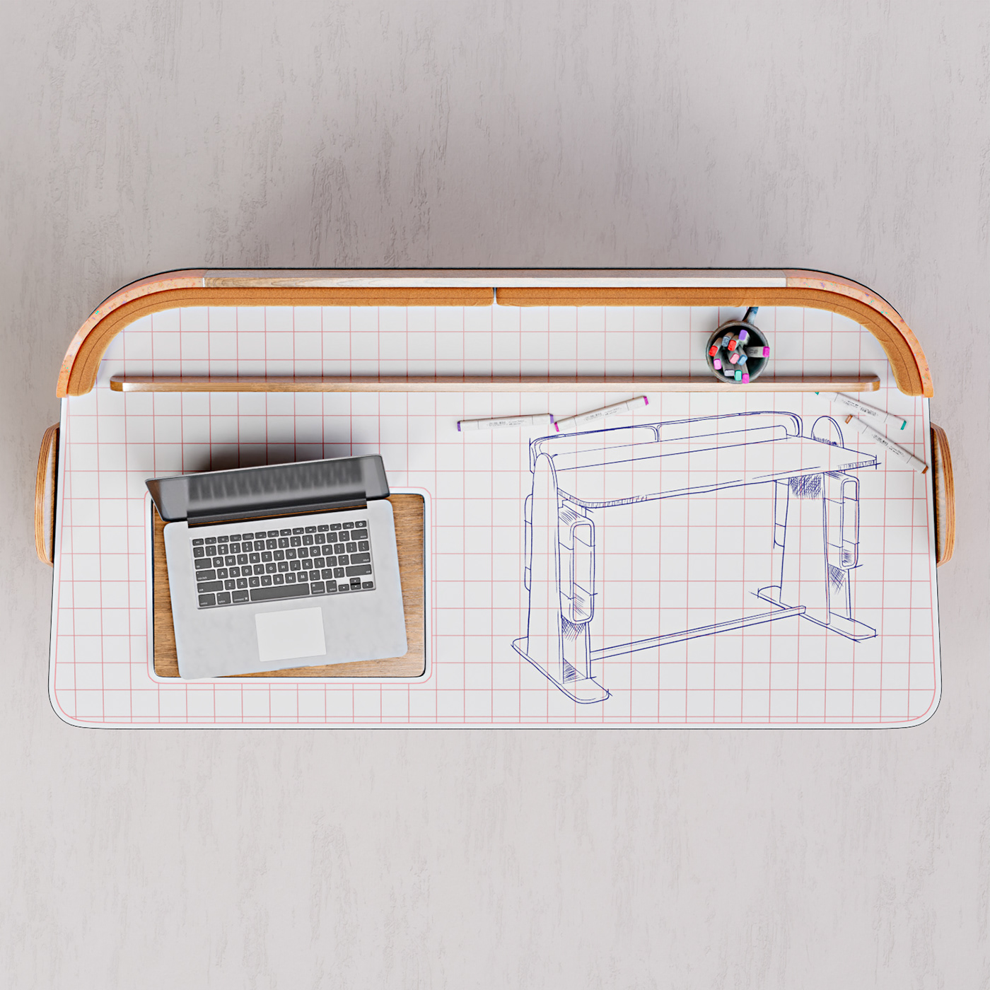 desk，Home desk，Whiteboard，