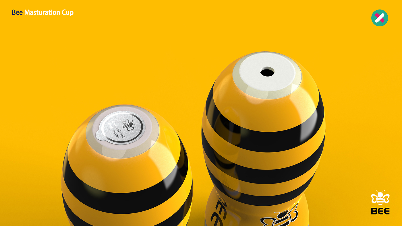 Masturbation cup，adult，nature，Masturbation，yellow，Bee，honeybee，silica gel，