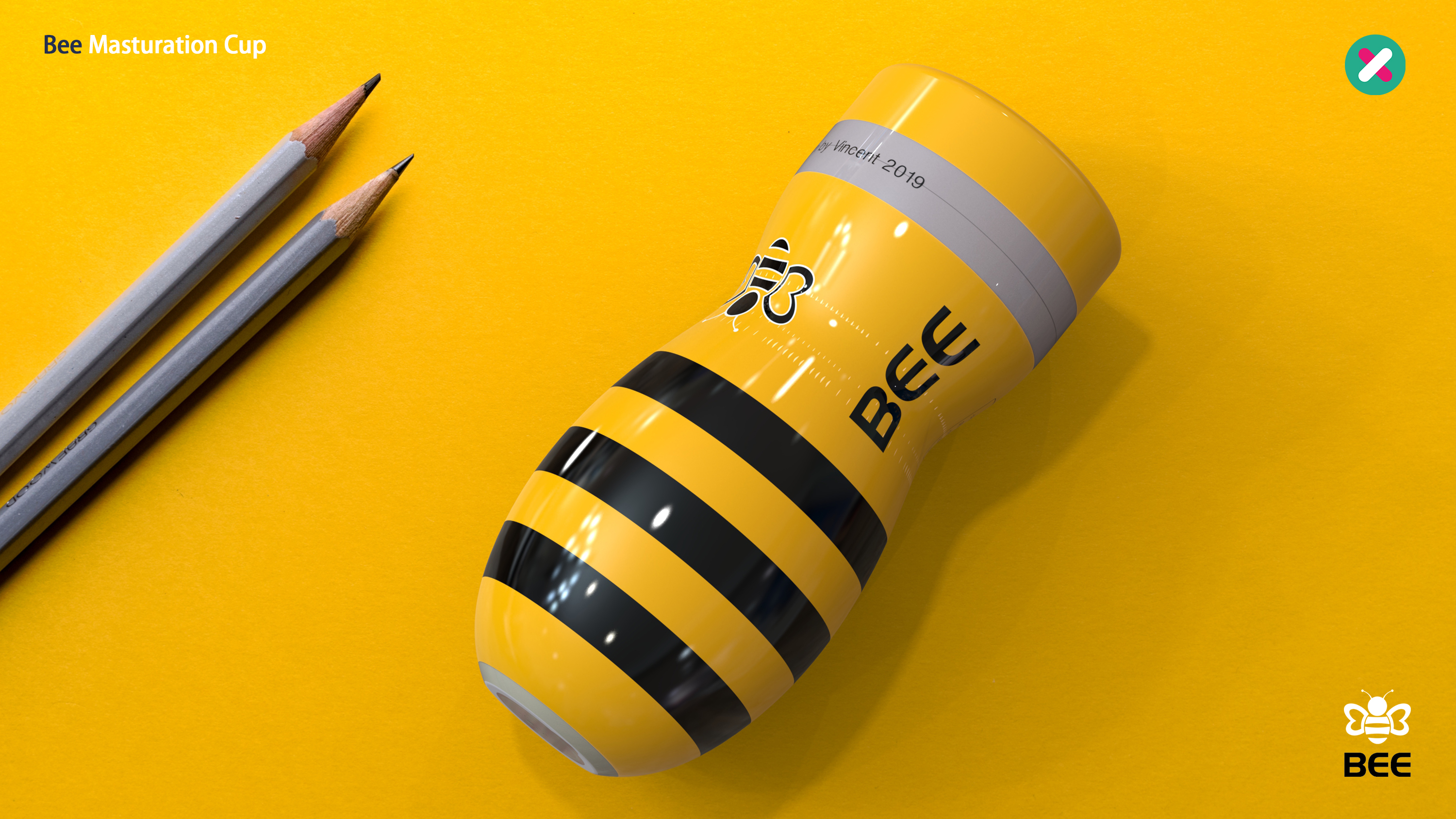 Masturbation cup，adult，nature，Masturbation，yellow，Bee，honeybee，silica gel，