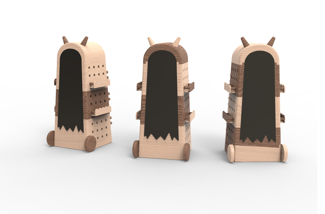 Children's storage cabinet，Children's bedside table，solid wood，