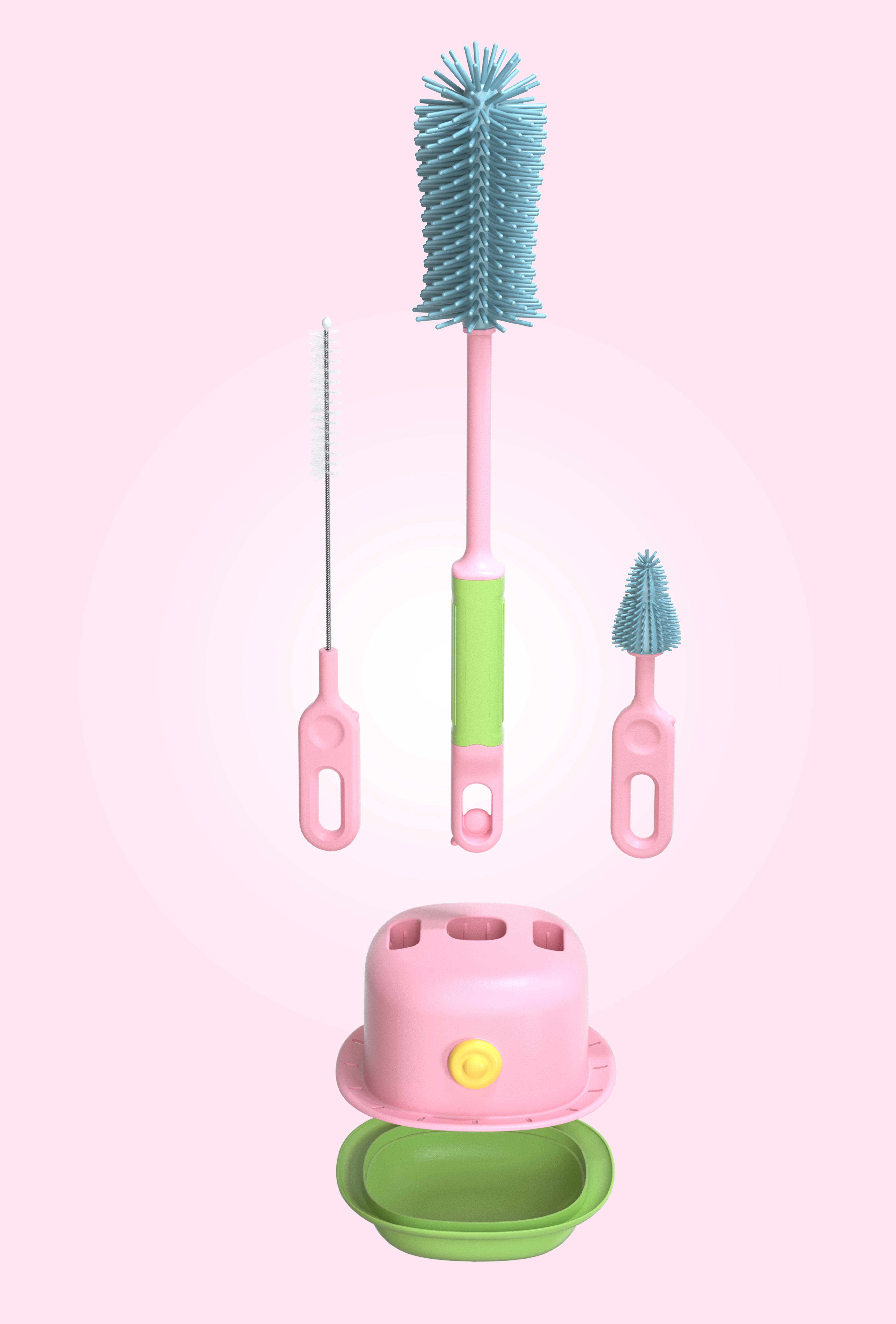 milk bottle brush，Drainage rack，children，Mother and baby，