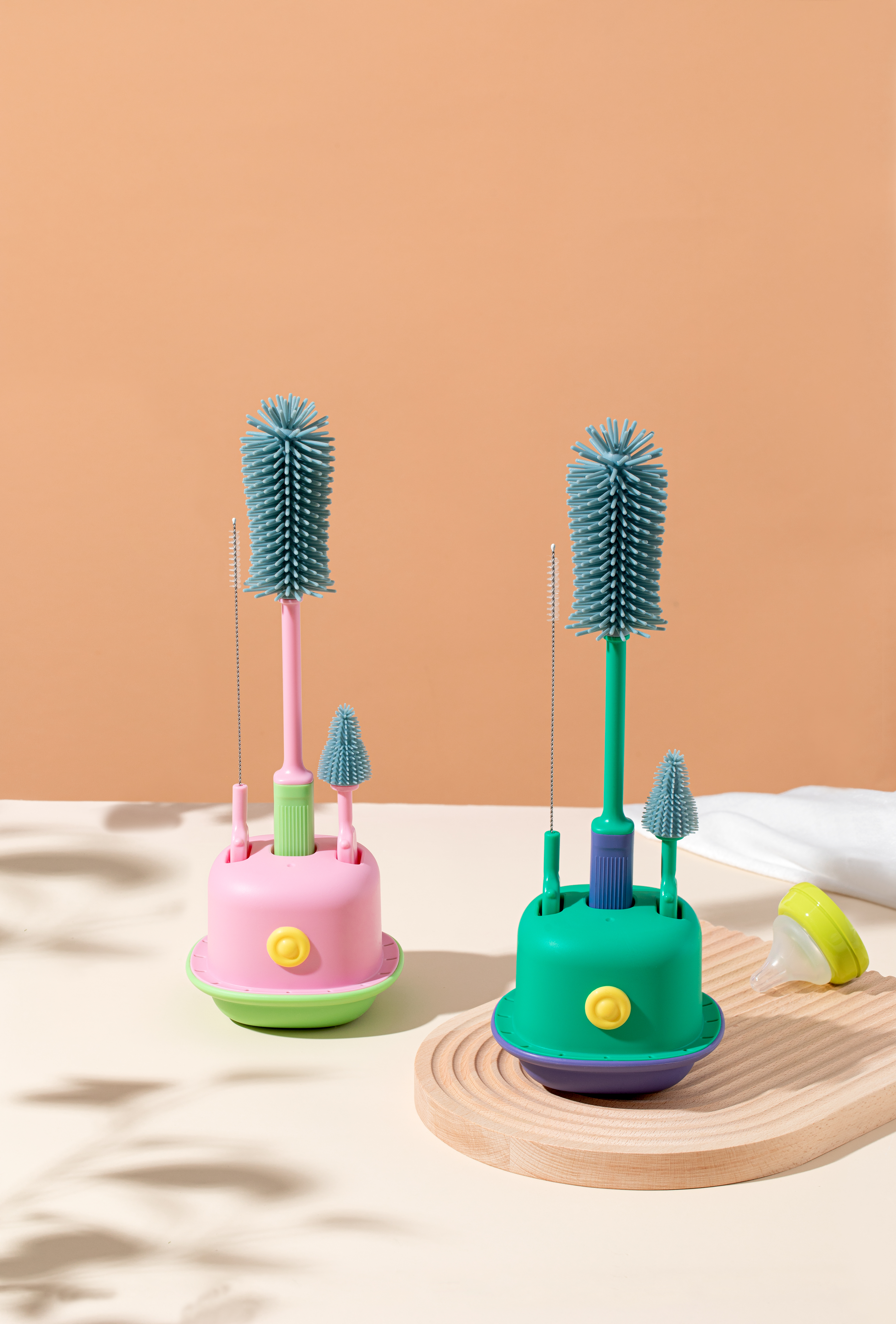 milk bottle brush，Drainage rack，children，Mother and baby，