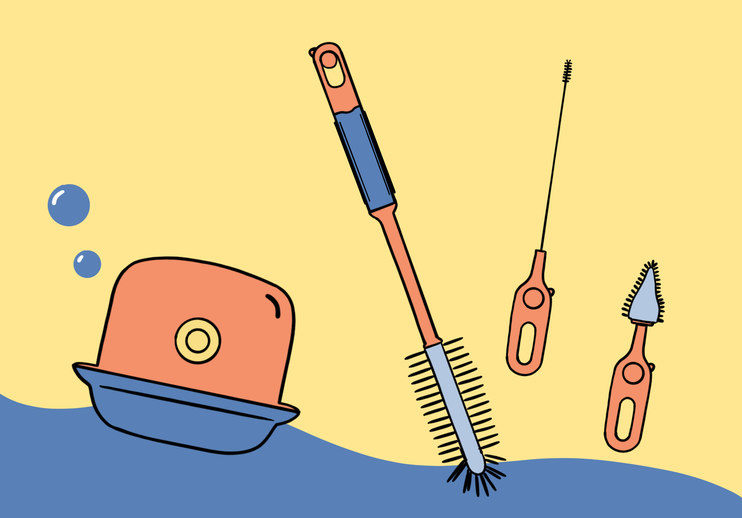 milk bottle brush，Drainage rack，children，Mother and baby，