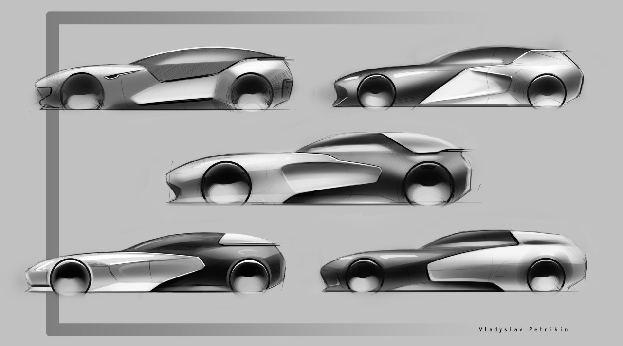 automobile，Hand drawn，Ubee ，concept，