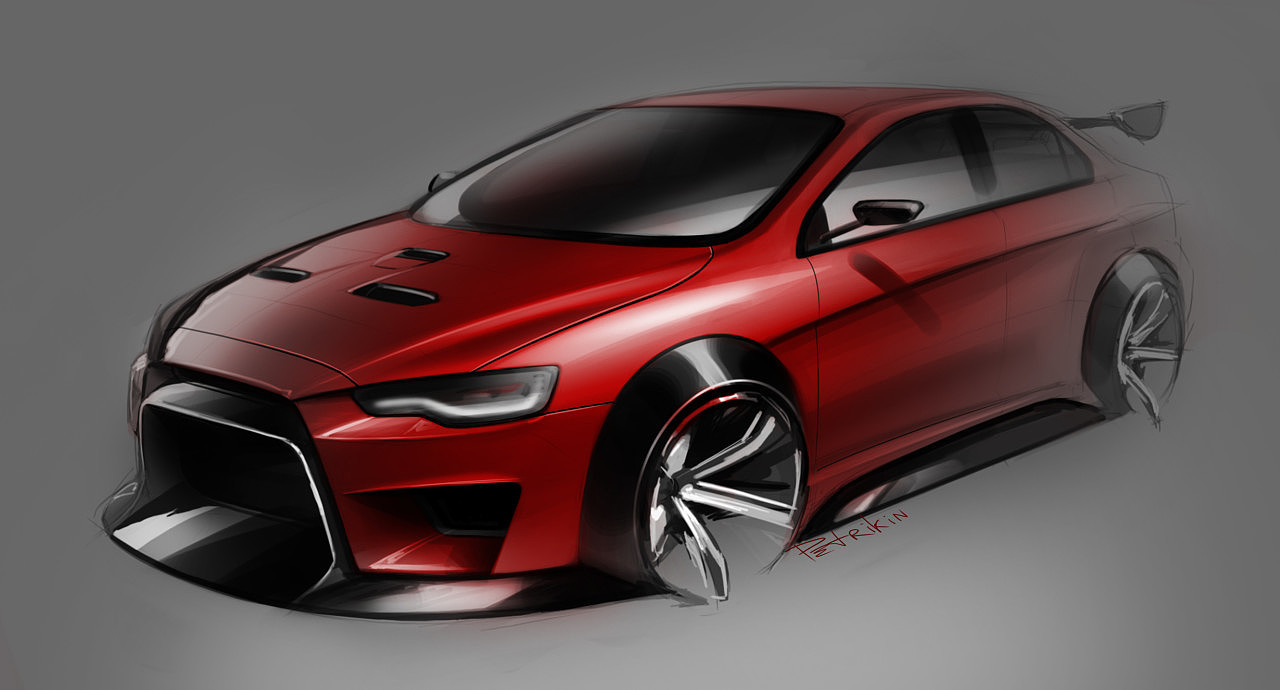 automobile，Hand drawn，Ubee ，concept，