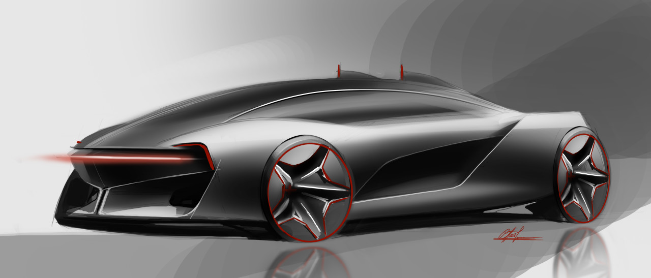 automobile，Hand drawn，Ubee ，concept，