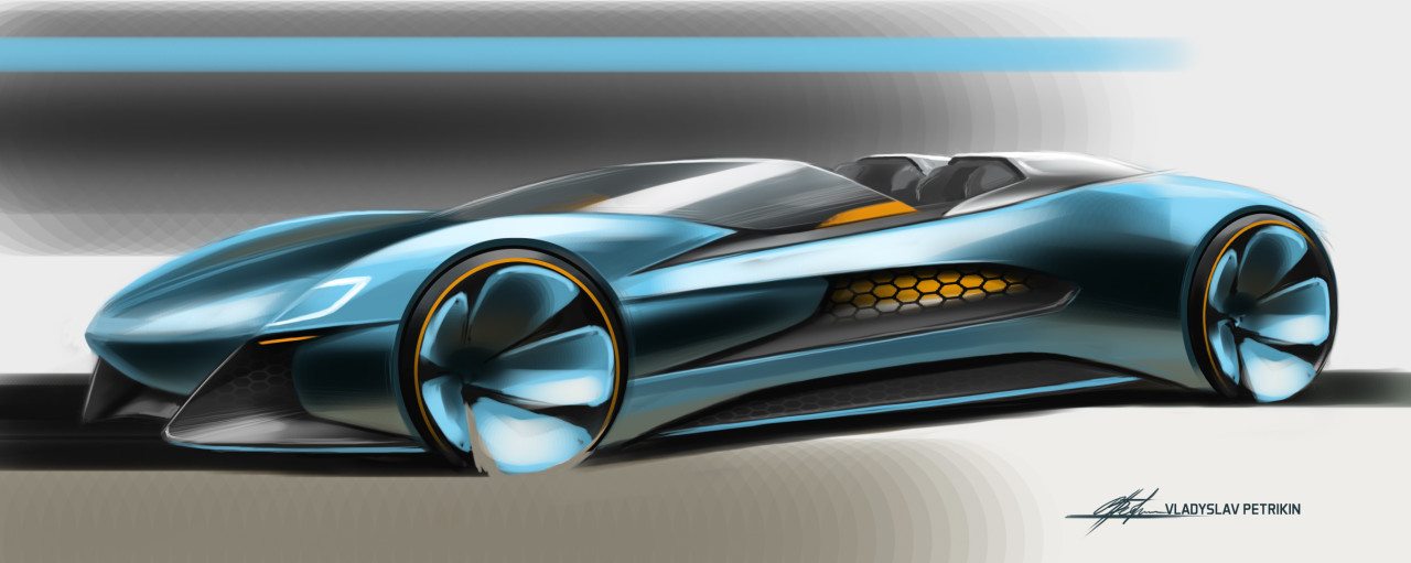 automobile，Hand drawn，Ubee ，concept，