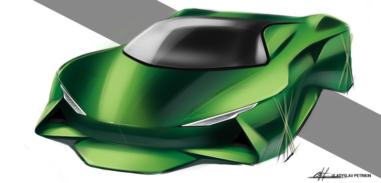 automobile，Hand drawn，Ubee ，concept，