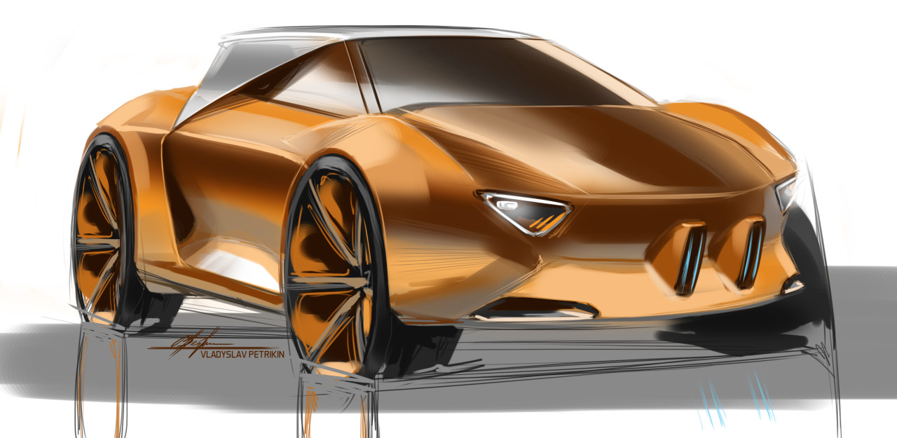automobile，Hand drawn，Ubee ，concept，
