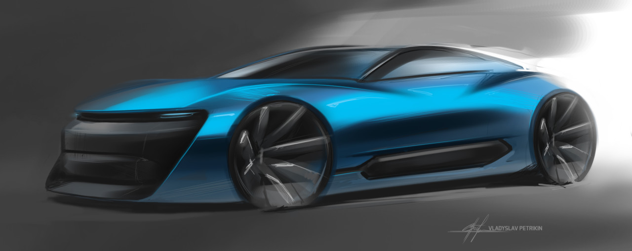 automobile，Hand drawn，Ubee ，concept，