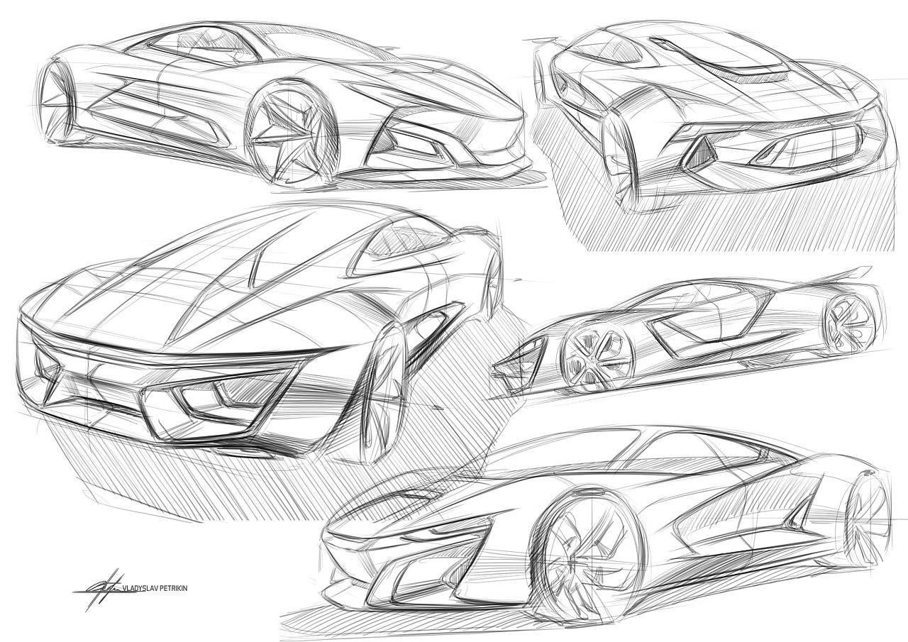 automobile，Hand drawn，Ubee ，traffic，concept，
