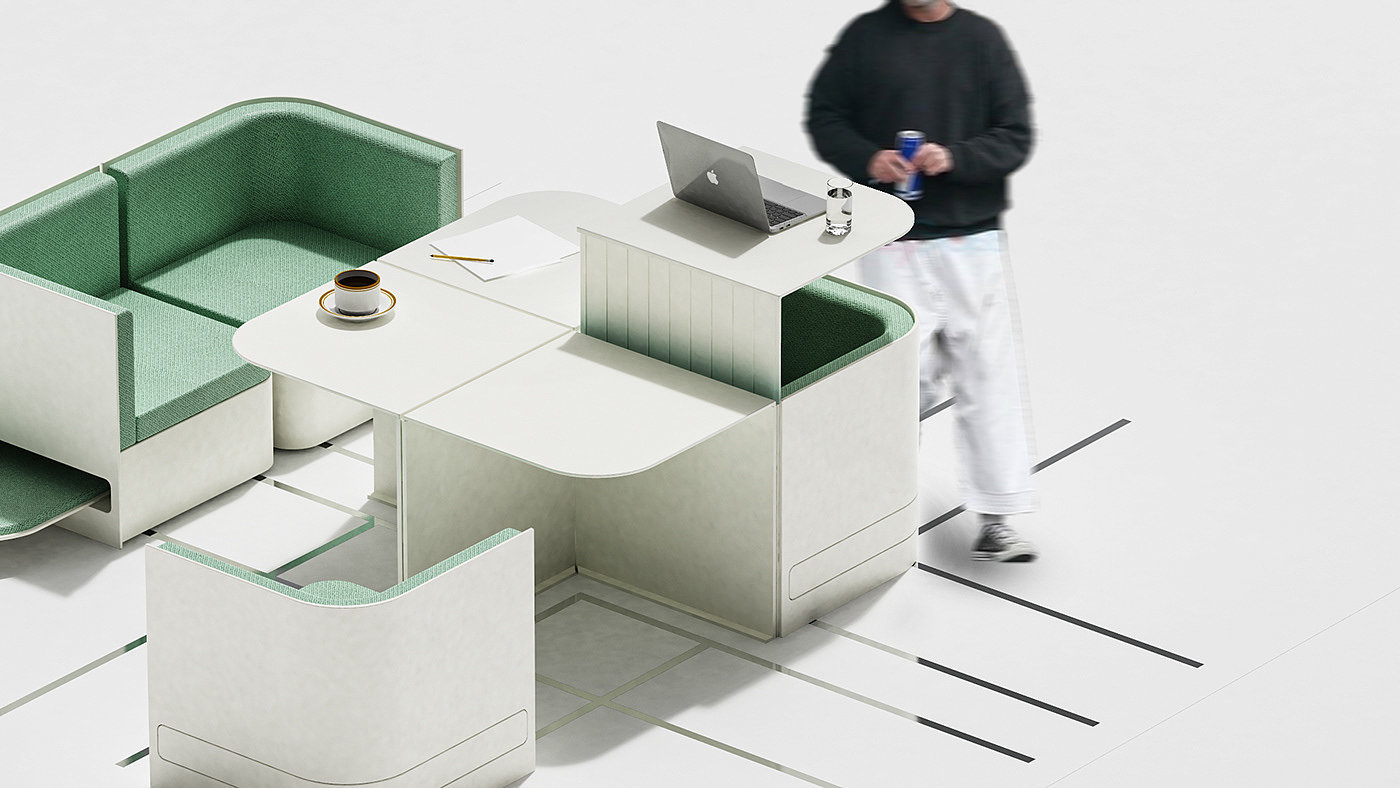 industrial design，square，furniture design ，